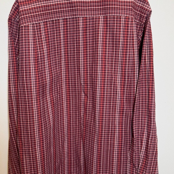 Tommy Bahama Lazlo Lux Stripe Shirt Red Plaid Men's XLTG - Picture 3 of 12